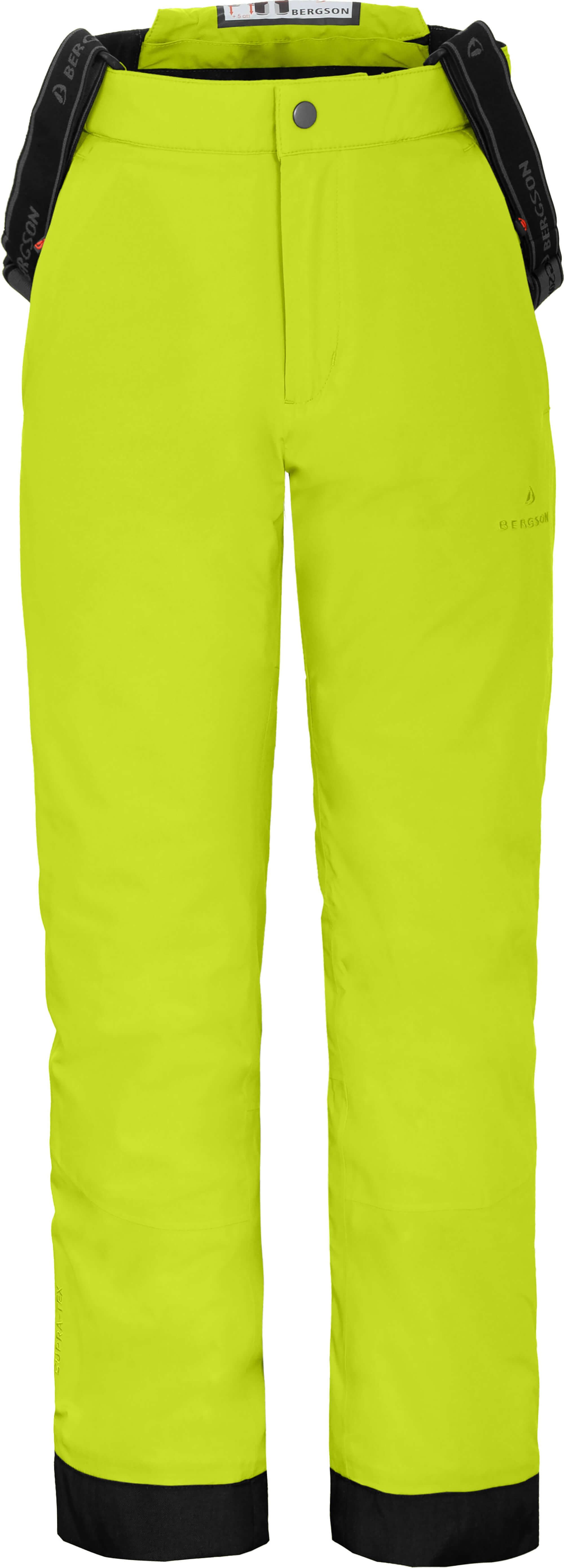 Bergson Skihose PELLY Kinder Skihose, wattiert, 20000 mm Wassersäule, Normalgrößen, leuchte