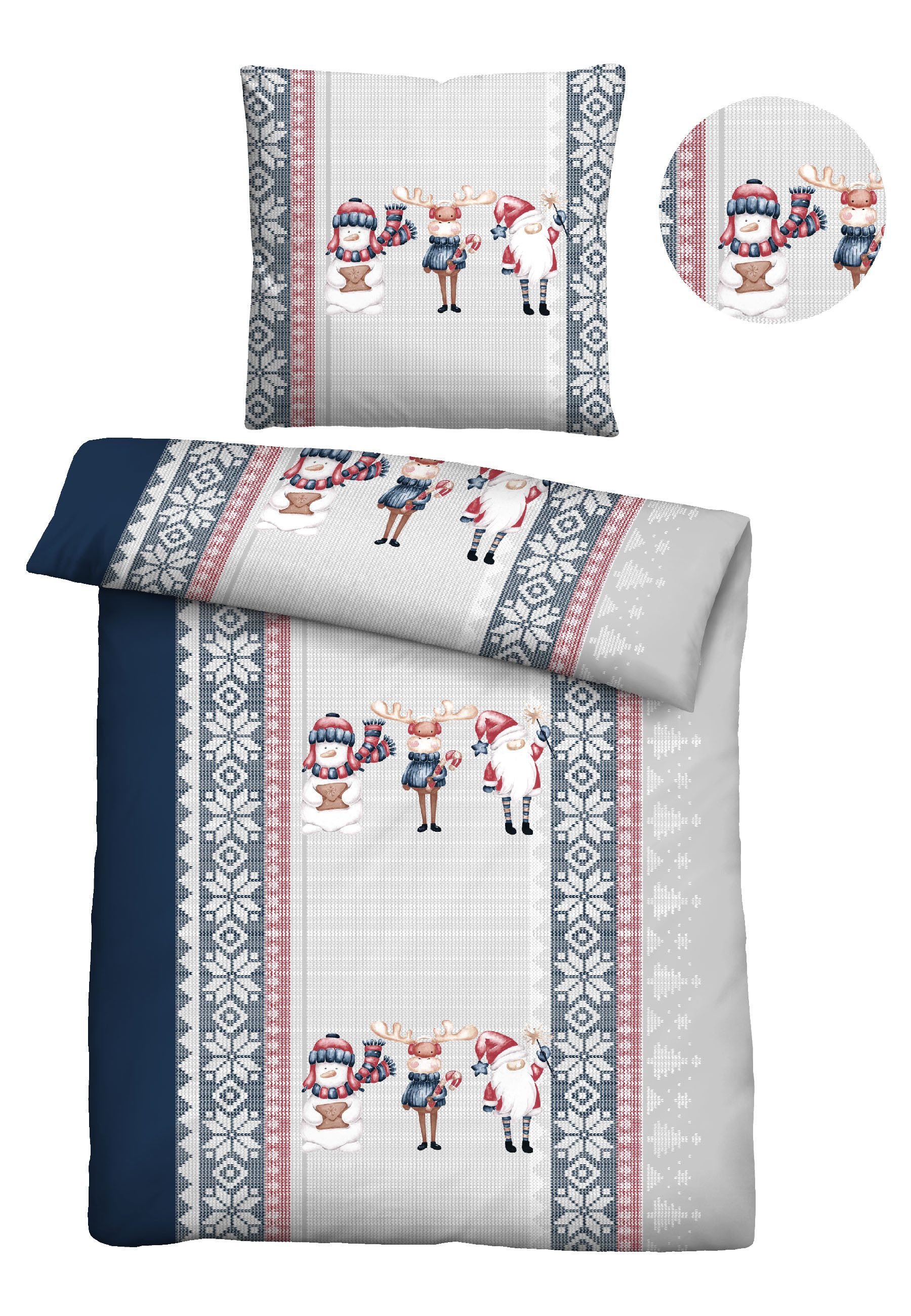 Castell - Markenbettwäsche Bettwäsche 0301113, Feinbiber, 2 teilig, wohlig warm, temperaturausgleichend, 100% Baumwolle, pflegeleicht