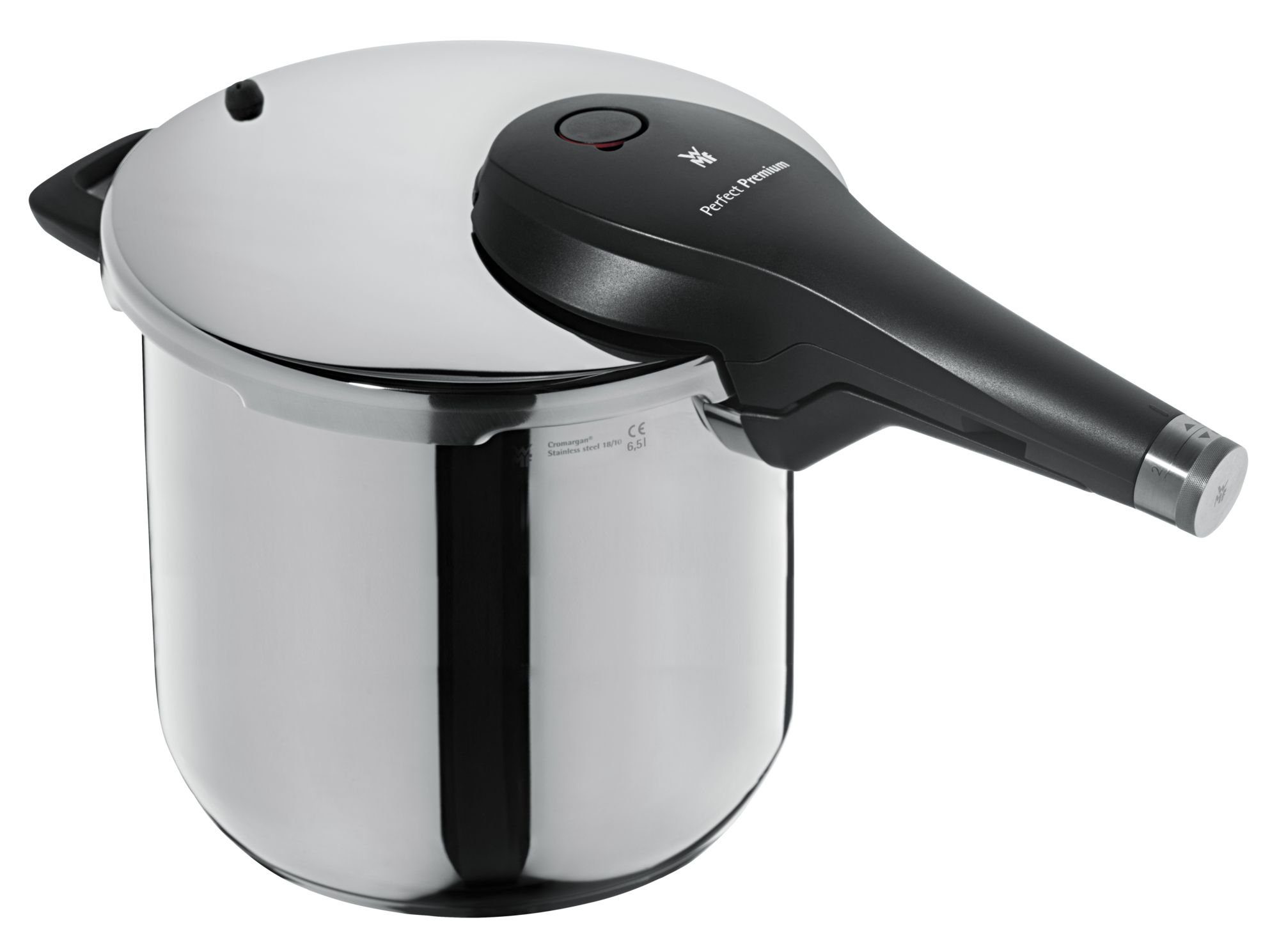 WMF Schnellkochtopf Perfect Premium, Cromargan® Edelstahl rostfrei 18/10 (1-tlg., 1x Dampf-/ Druckkochtopf ohne Einsatz mit Deckel und Dichtungsring), One Pot