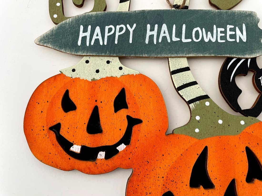 LB H&F Lilienburg Hängedekoration Deko Fenster Anhänger Fledermaus Tür Halloween (Herbst Kürbis Dekoration zum Feldermaus Hängen Hänger Herbstdeko Herbstdekoration Fensterhänger Fensterschmuck Fensteranhänger Holz Hängedeko Geister Dekohänger kruselig Horror Türschild Türdeko Türschmuck Türhänger Figur Feiger Party 2022 kaufen Trend)