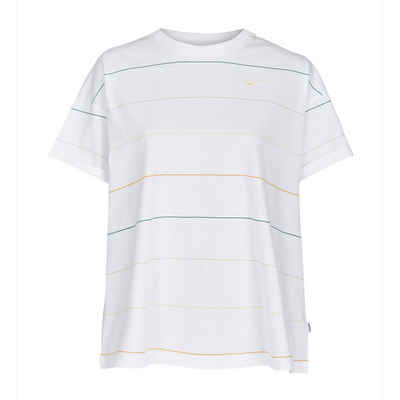 Cleptomanicx T-Shirt »Damen Multi Stripe - white«