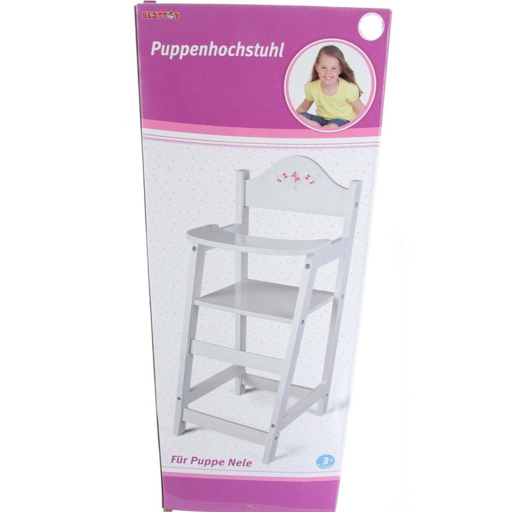 Besttoy Babypuppe Besttoy - Puppenhochstuhl - weiß günstig online kaufen