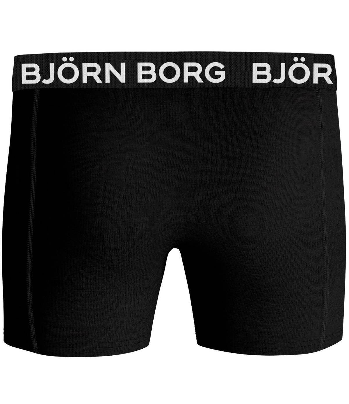 Björn Borg Boxer Herren 3er - Pack Cotton Boxershorts Schwarz Pants