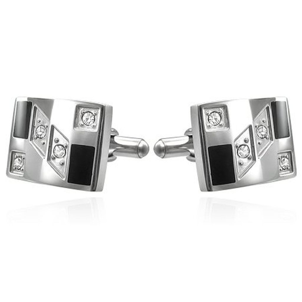 Manschettenknöpfe und Krawattennadel Set Manschettenknöpfe Edelstahl Stainless Steel Cufflinks - verschiedene D