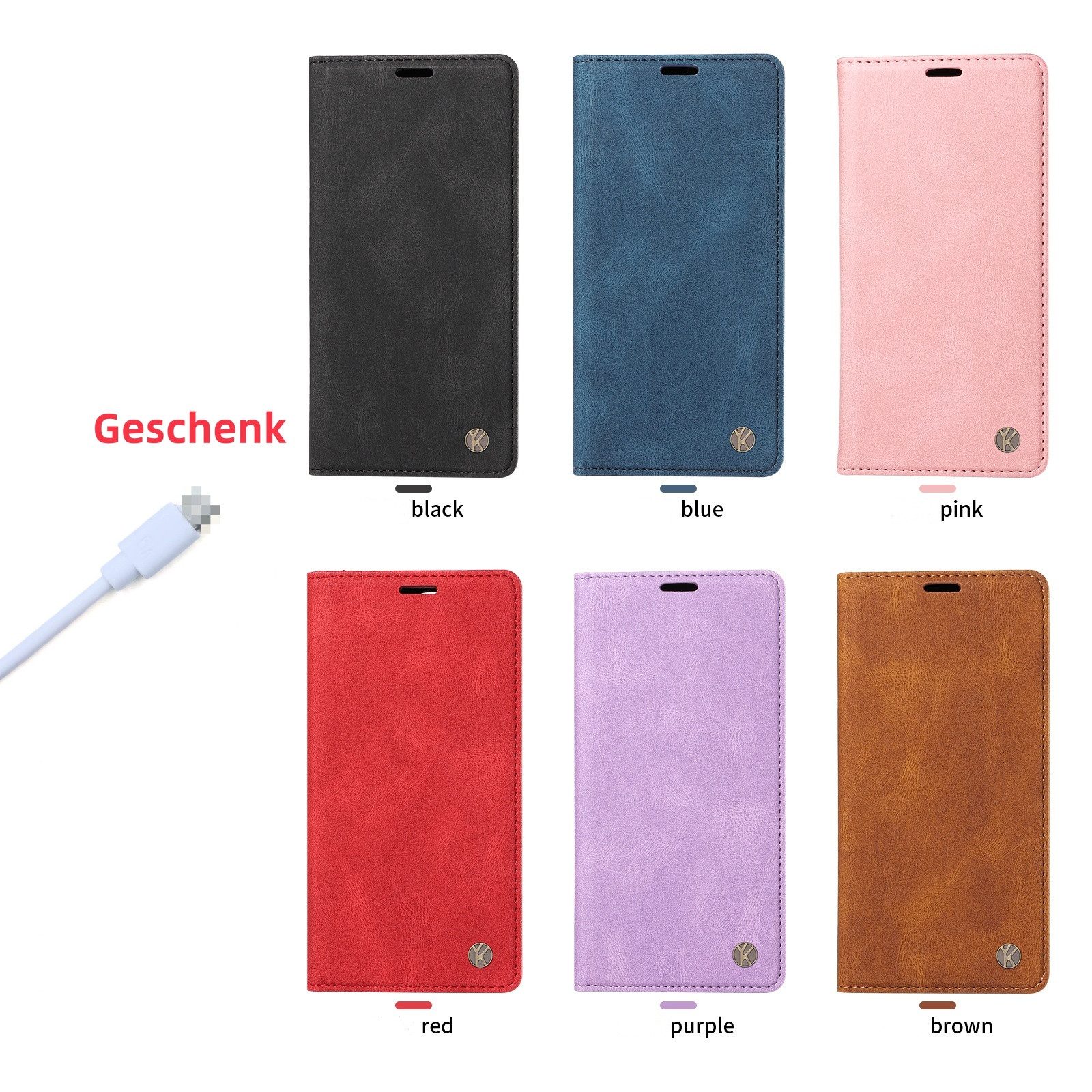 Innocase Handyhülle Leder Handy Hülle Case Cover Tasche für Sony Xperia 1 5 10 vi iii v iv