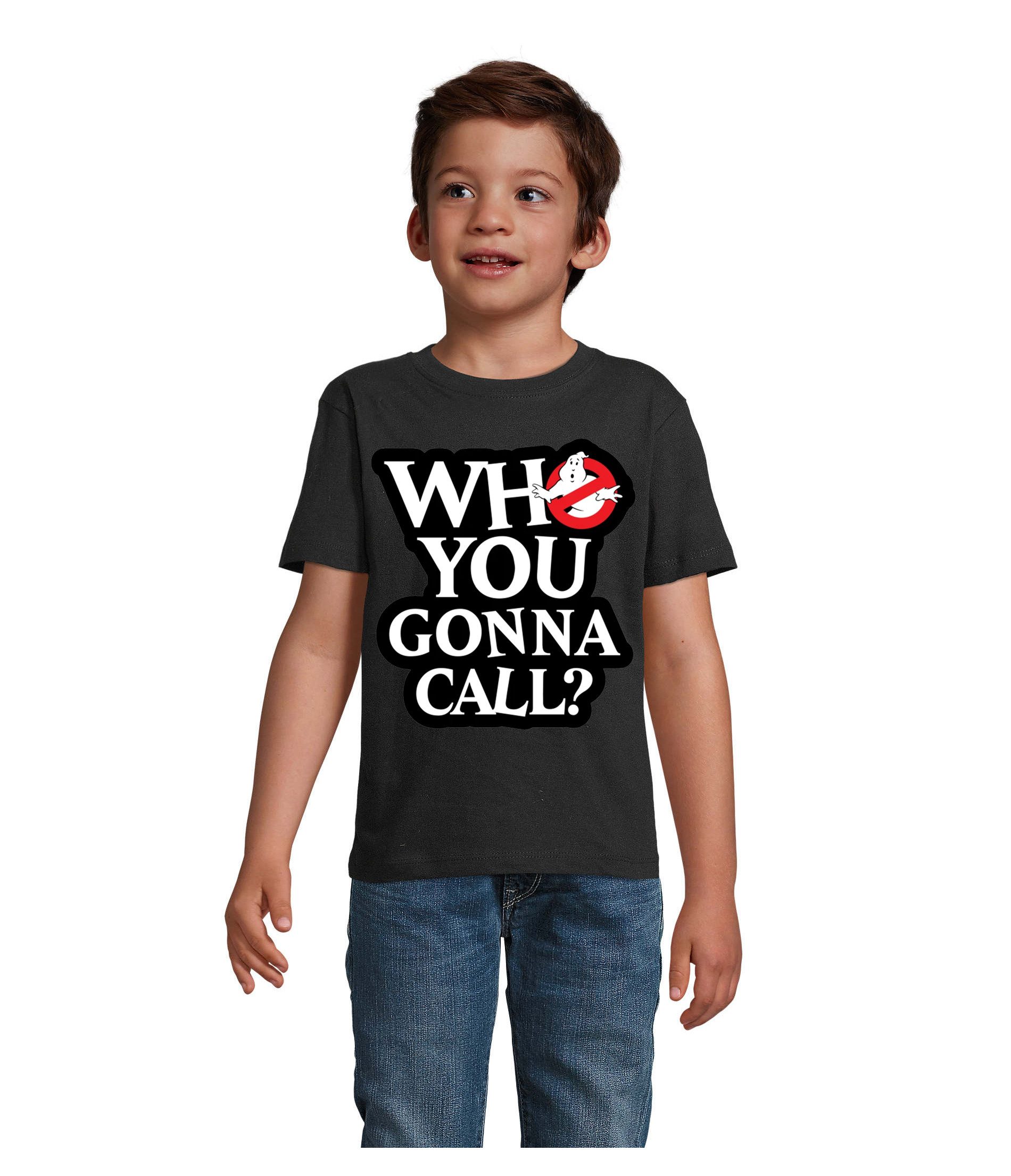 T-Shirt WhoYouGonnaCall Kinder Shirt Kultfilm Retro Freizeit Look