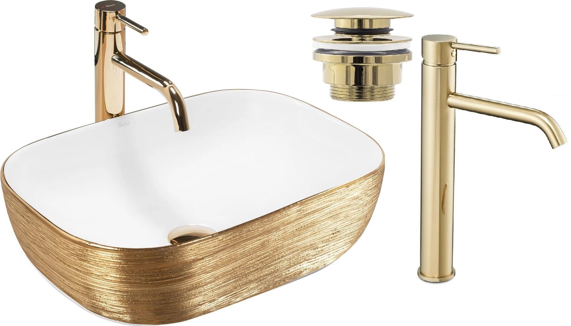 GTM Design Aufsatzwaschbecken BELINDA Modern Waschbeckenm Oval günstig online kaufen