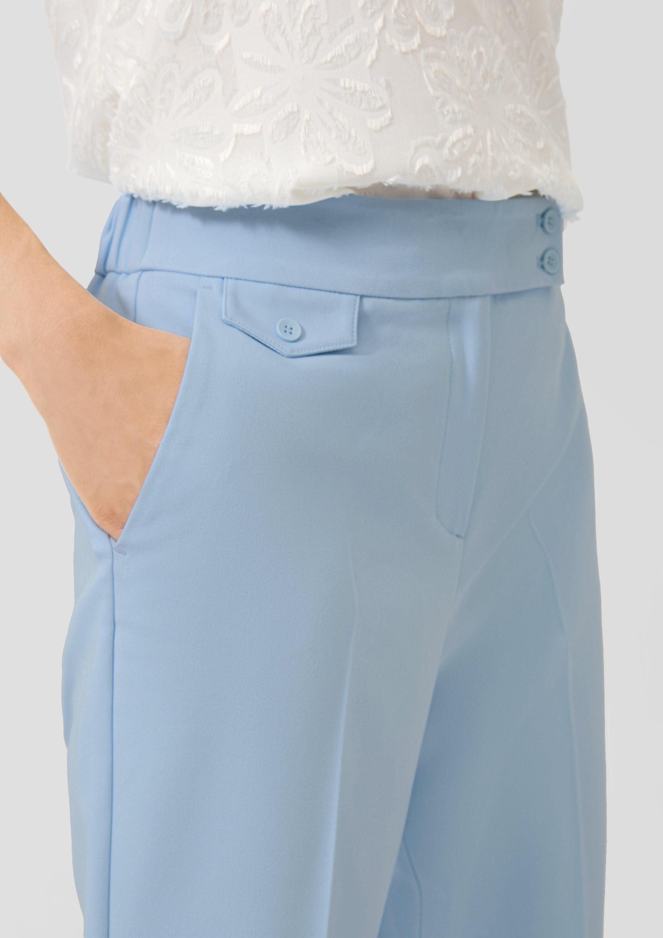 s.Oliver 7/8-Hose Hose Slim-Fit-Hose aus Baumwollmix mit Elastikbund – Bild 4 von 5