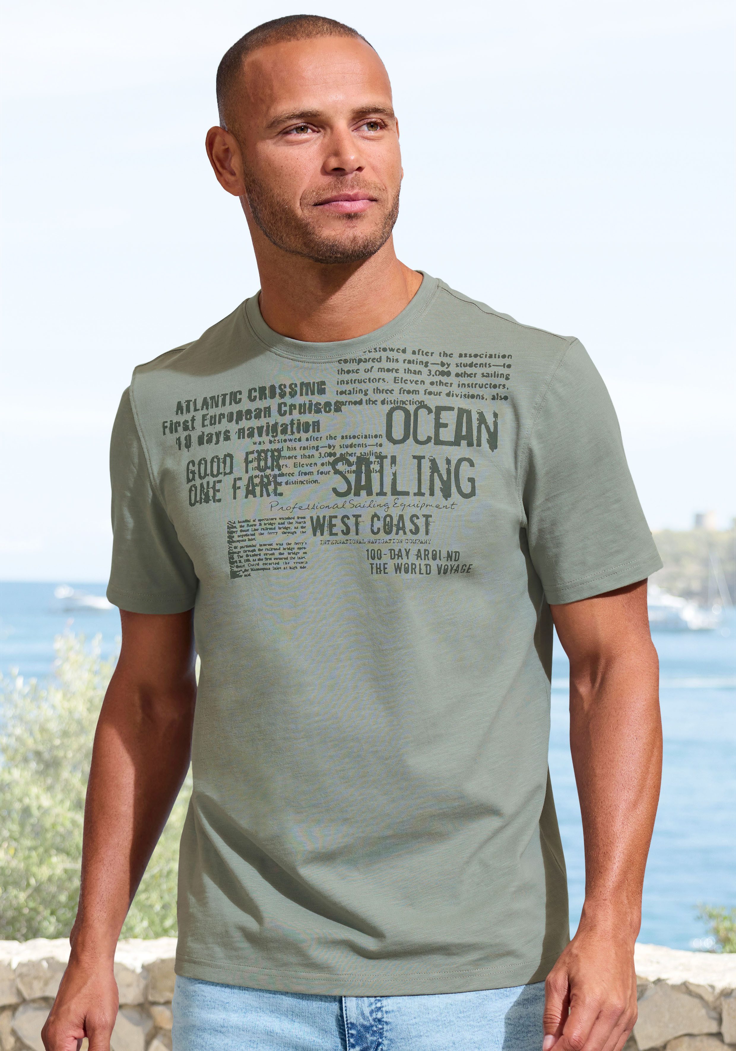 John Devin T-Shirt mit Print Regular-Fit, günstig online kaufen
