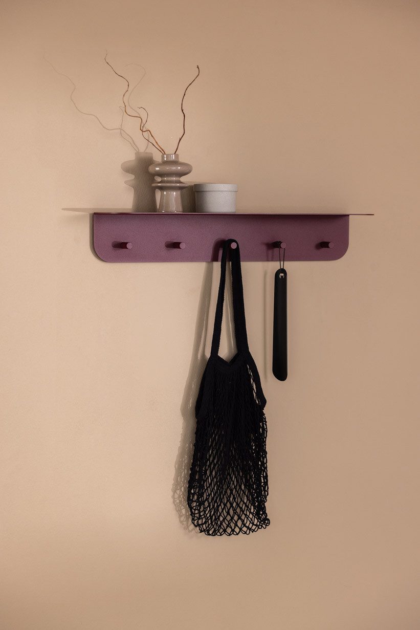 Metallbude Wandgarderobe MALOU, verschiedene Größen, ideal für Flur, Kinderzimmer