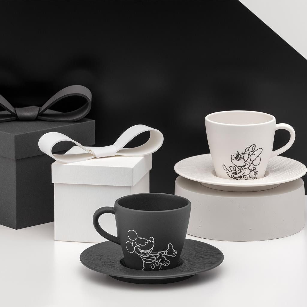 Villeroy & Boch Tasse Manufacture Rock blanc - Mickey Mouse Kaffeetassen, 6-tlg., Porzellan