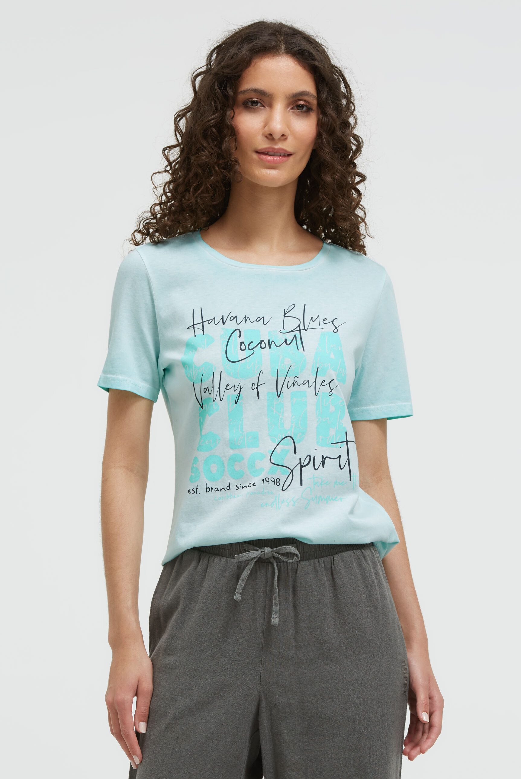 SOCCX Rundhalsshirt mit Necktape
