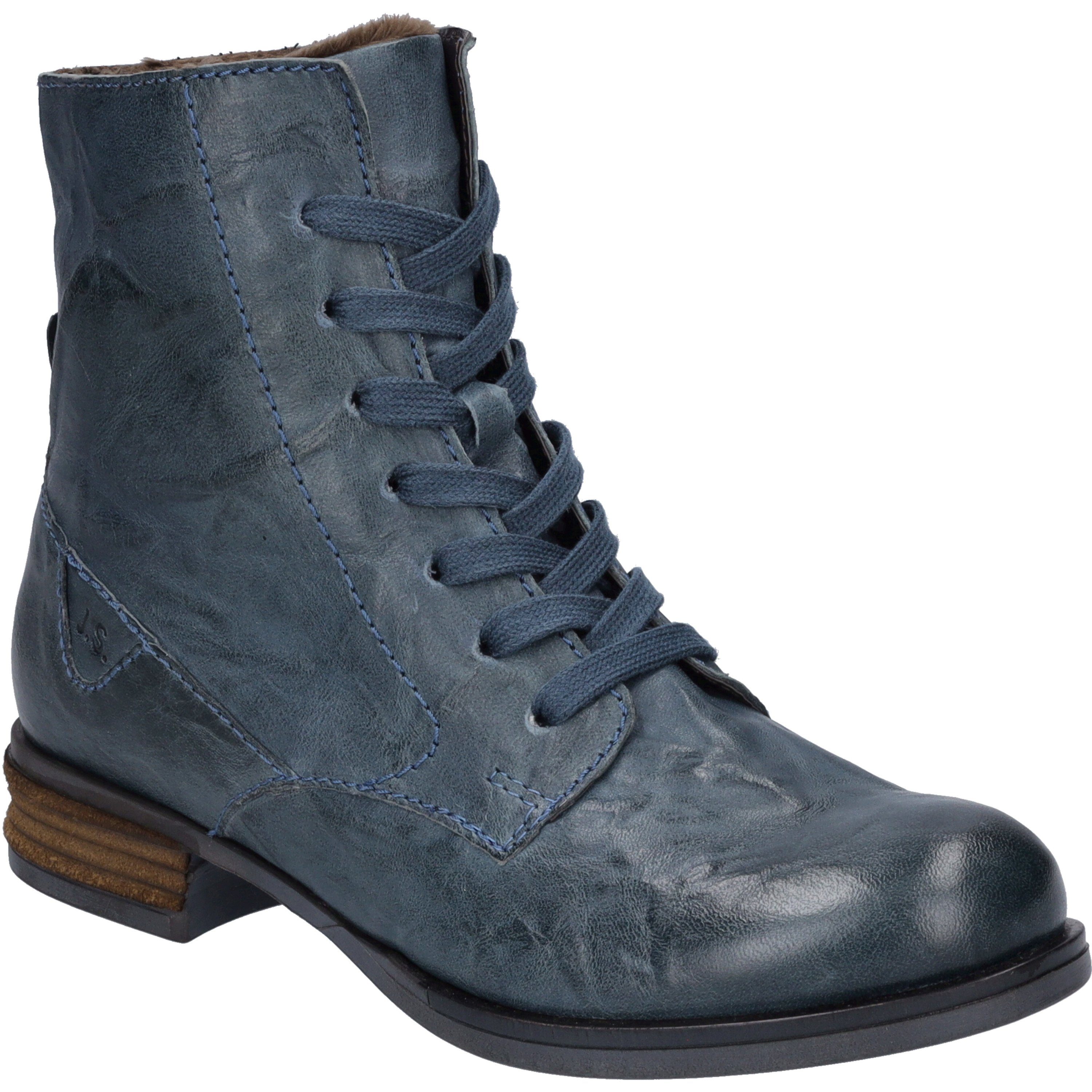 Sanja 01, blau Stiefelette