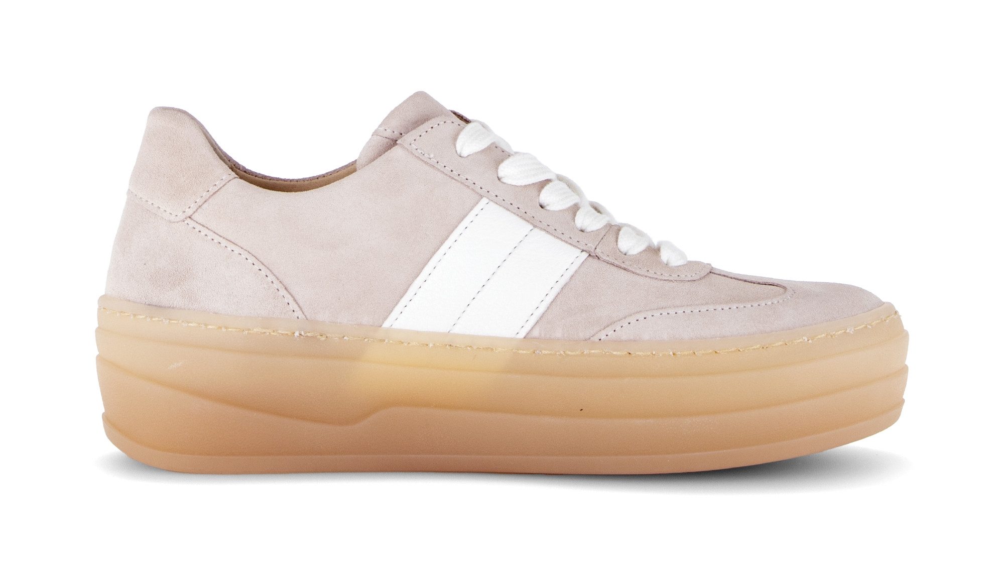 Gabor Plateausneaker Freizeitschuh, Halbschuh, Schnürschuh mit transparenter Laufsohle