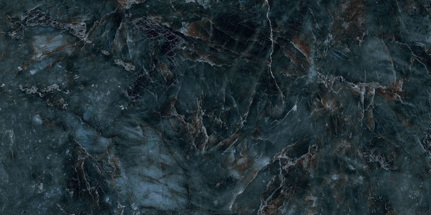 Wandfliese 1 Paket (1,44 m) Плитка DEEP BLUE STONE (60 × 120 cm), hochglanz, blau, Steinoptik Küche Wand Badfliese Flur Wandverkleidung