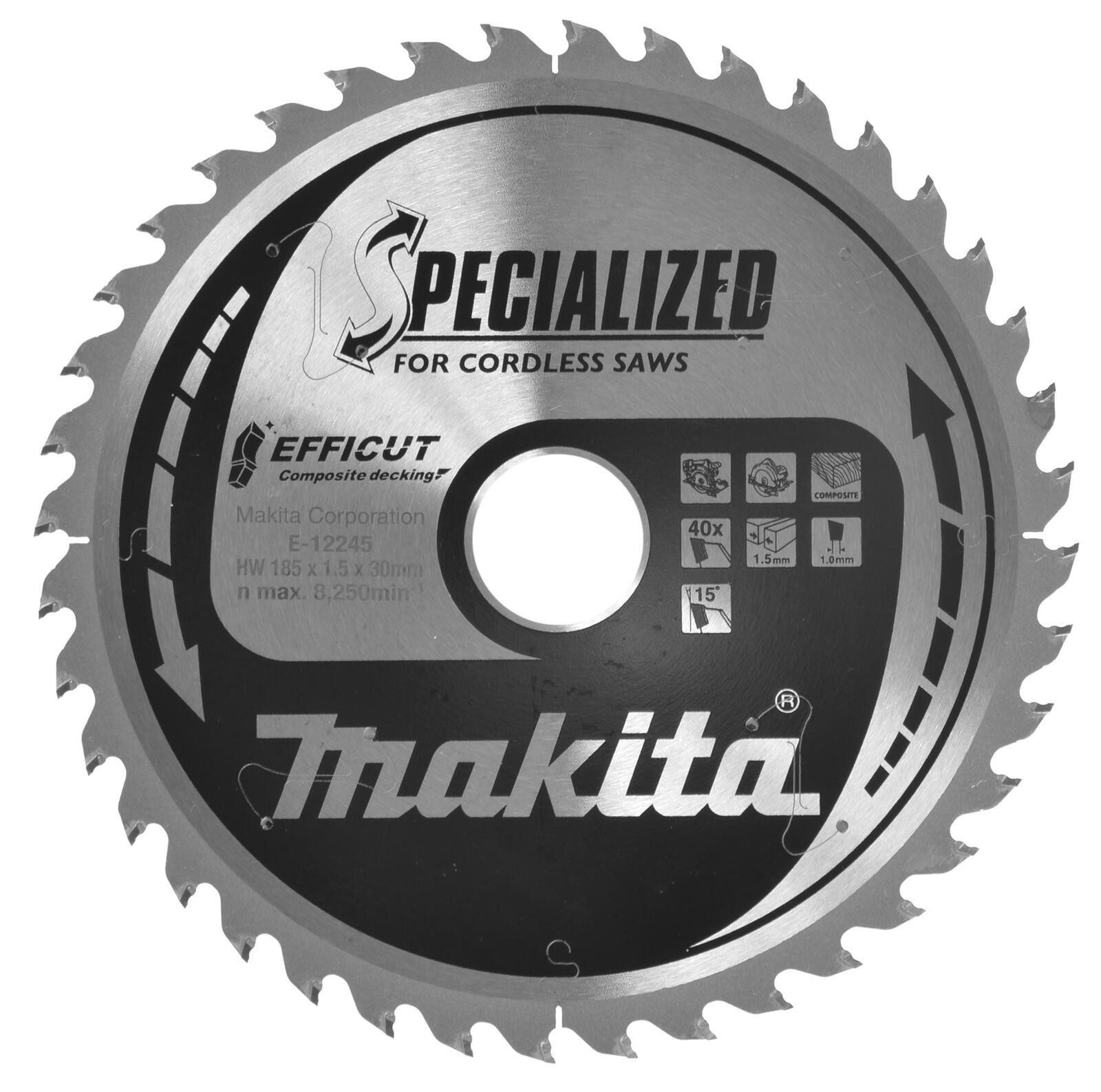Makita Sägeblatt makita EFFICUT Sägeb185x30x24Z