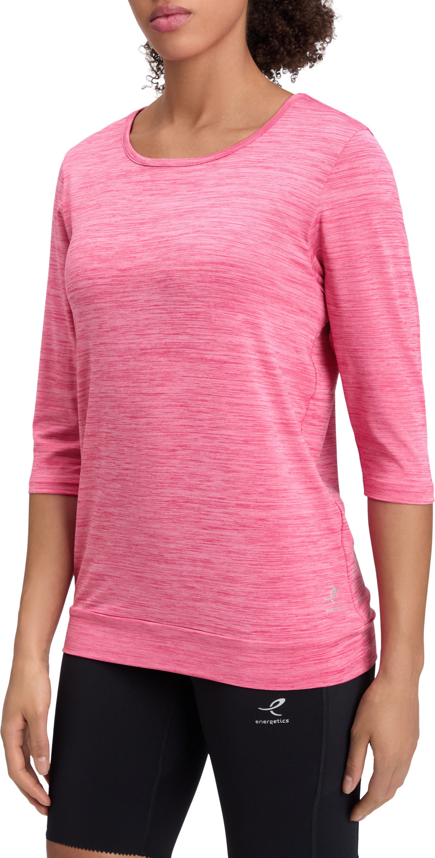 Energetics T-Shirt Da.-Shirt Jewel 3/4 SS W mit Rundhalsausschnitt, Kurzarm, aus Jersey-Material, normale Länge