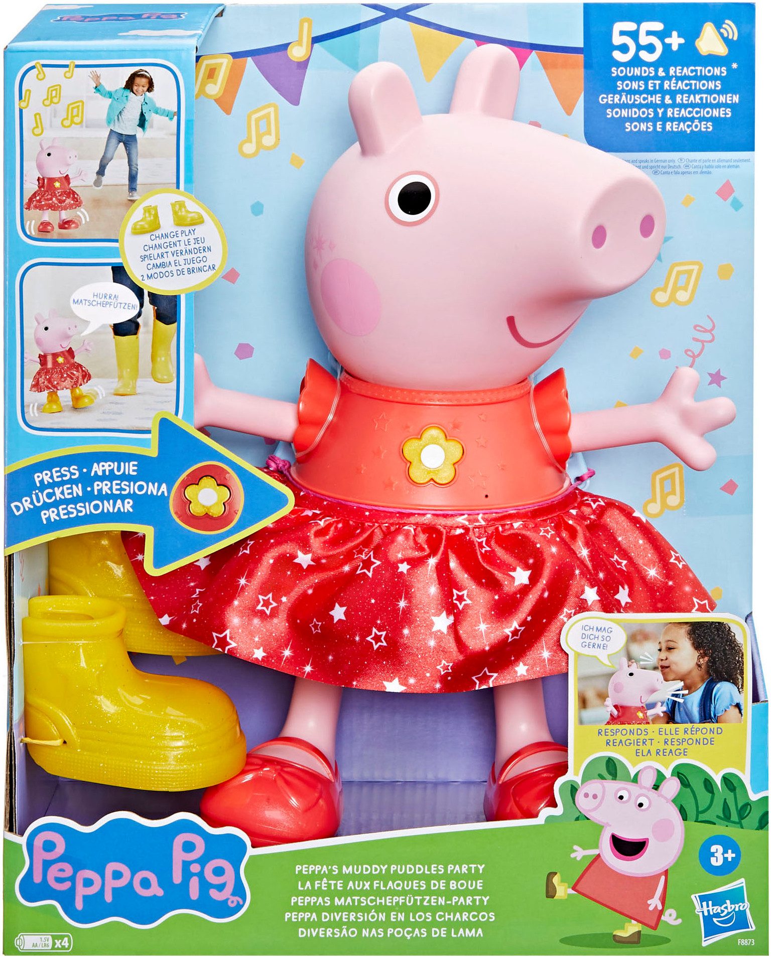 Hasbro Stehpuppe Peppa Pig, Peppas Matschepfützen-Party, mit Funktionen günstig online kaufen