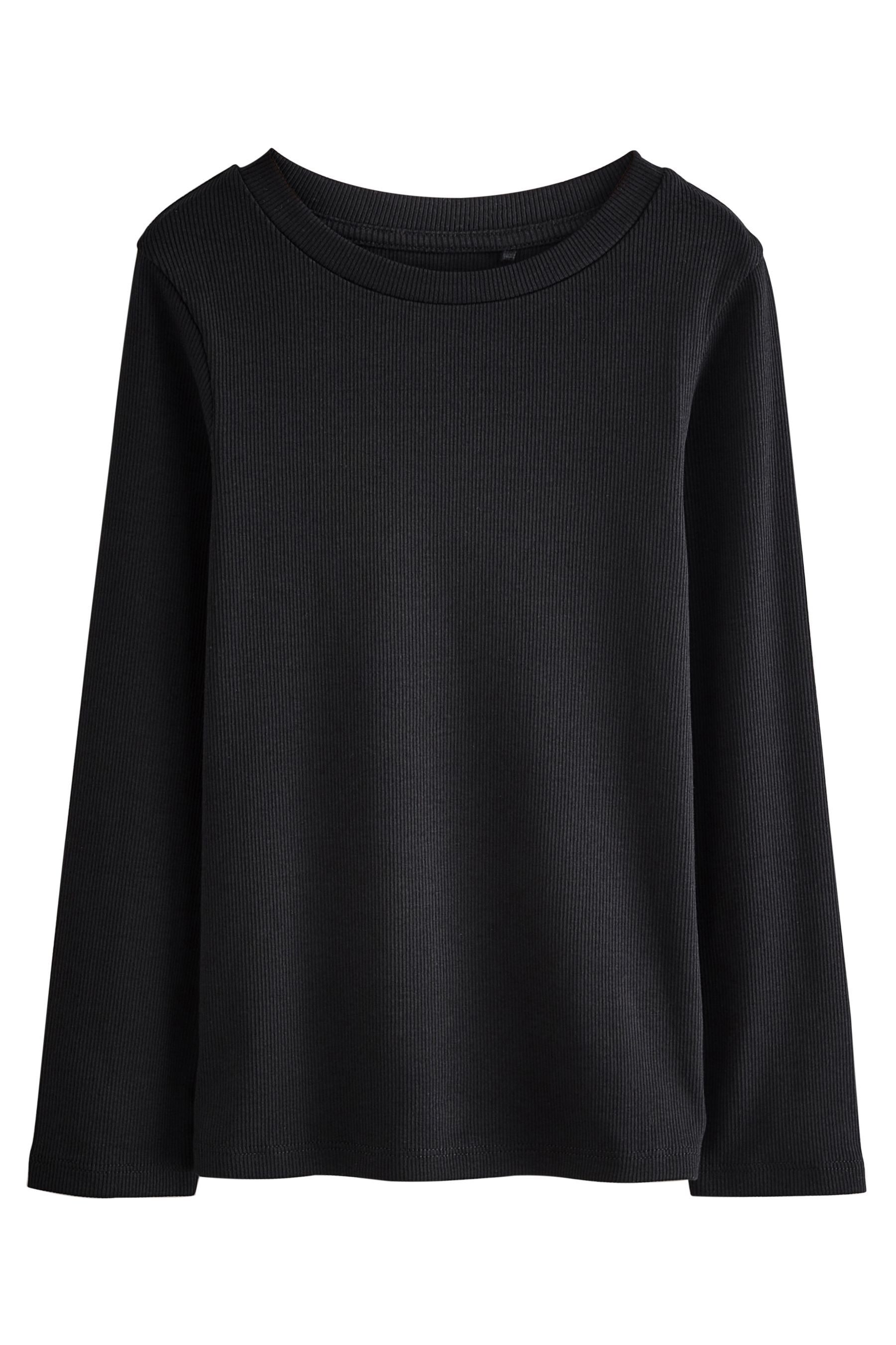 Next Langarmshirt 3er-Pack gerippte Langarmoberteile (3-tlg)