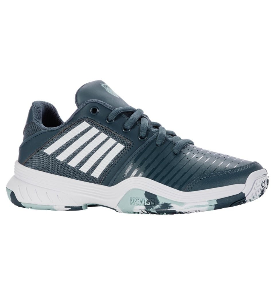 K-Swiss Performance Court Express Omni Allcourt 2024 tealblau/weiss Kinder Tennisschuh