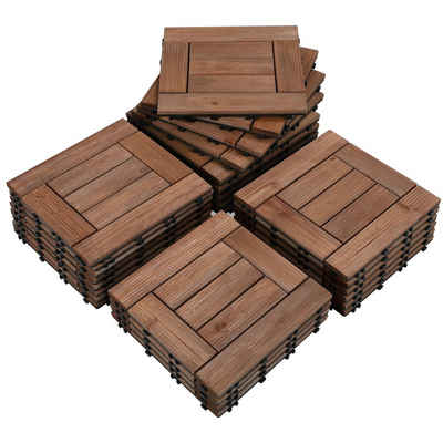 Yaheetech Holzfliesen, 27 Stück 30x30cm Патио плитка Set