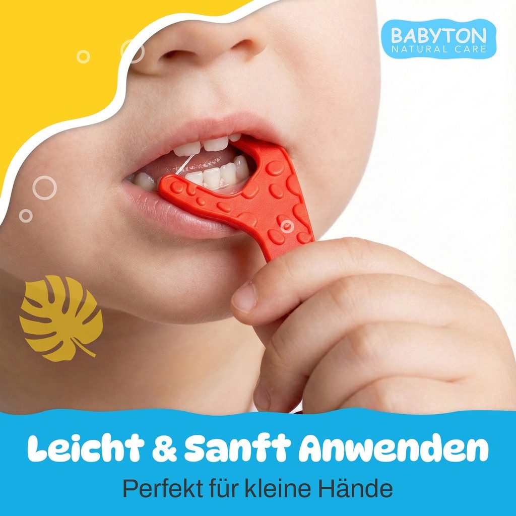 Babyton Zahnseide-Stick Babyton Magic Zahnseide für Babys – 30 sanfte Zahnseide-Picks