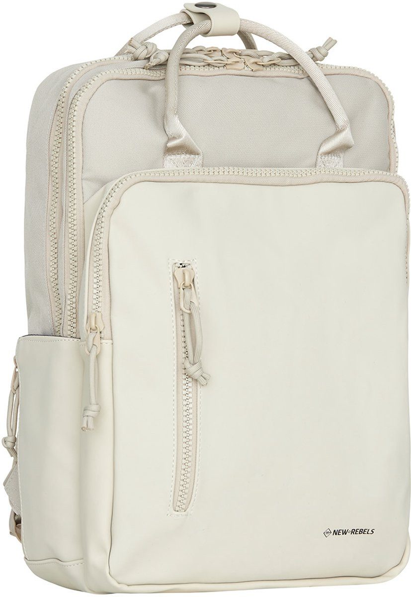 NEW REBELS Rucksack Bruce Milwaukee Beige 19L, spat wasserdicht