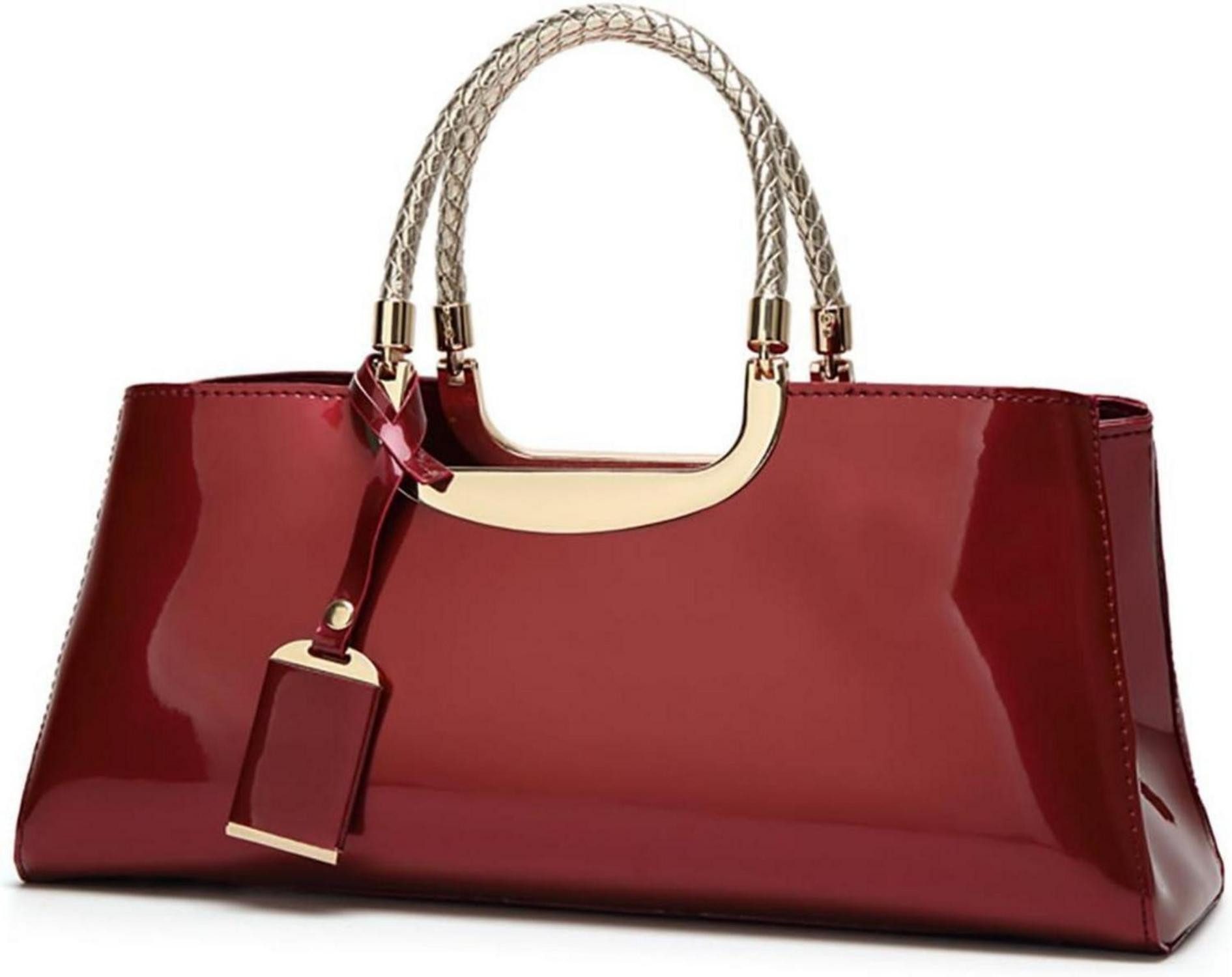 Handtasche Damen Handtasche PU-Lackleder Henkeltasche Abend Umhängetasche