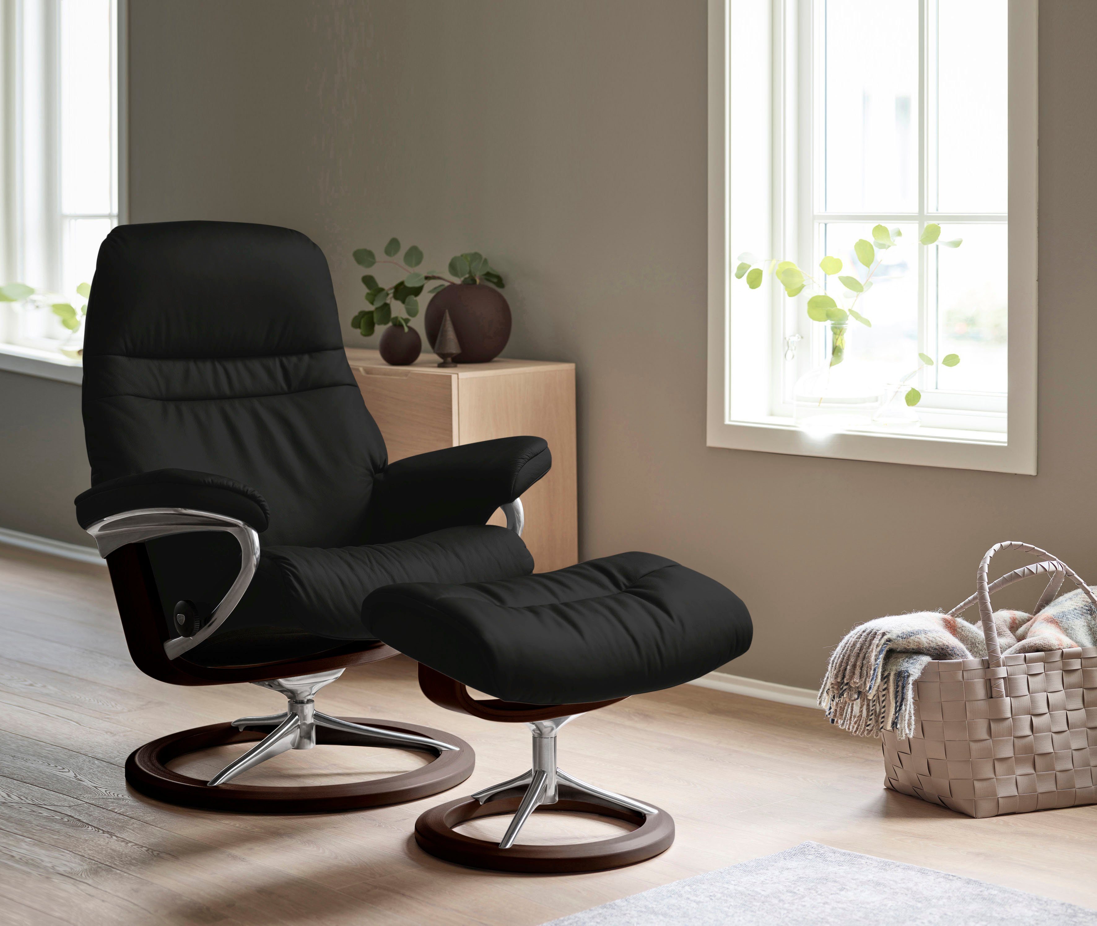 Stressless® Relaxsessel Sunrise, mit Signature Base, Größe M, Gestell Braun