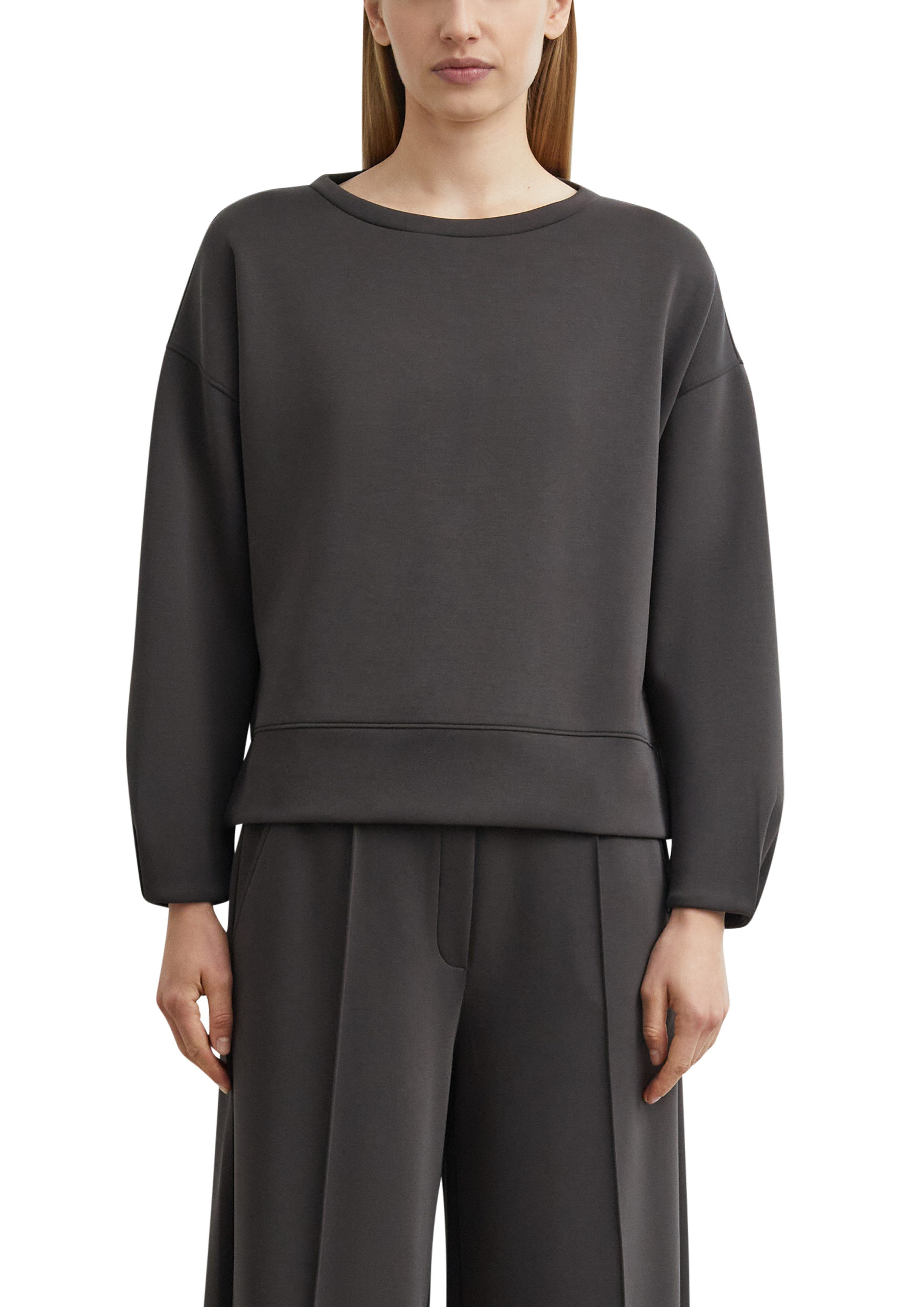 comma Sweatshirt im Layer-Look, Materialmix, Regular Fit