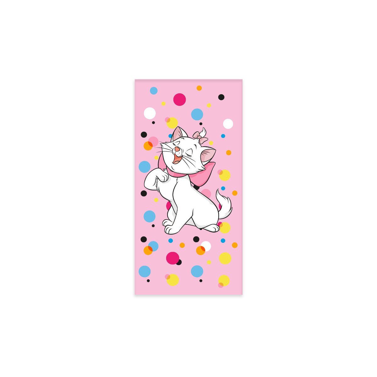Disney Badetücher Disney Marie Badetuch 60x120cm – Bubbles Strandtuch, 100% Baumwolle (1-St)