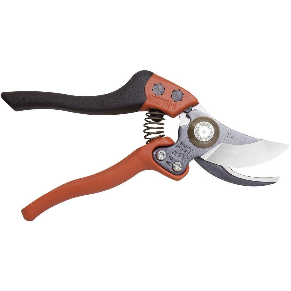 BAHCO Gartenschere Ergo Rebschere, Fester Griff, Schneidkap. 2, Medium, Linksh PX-M2-L