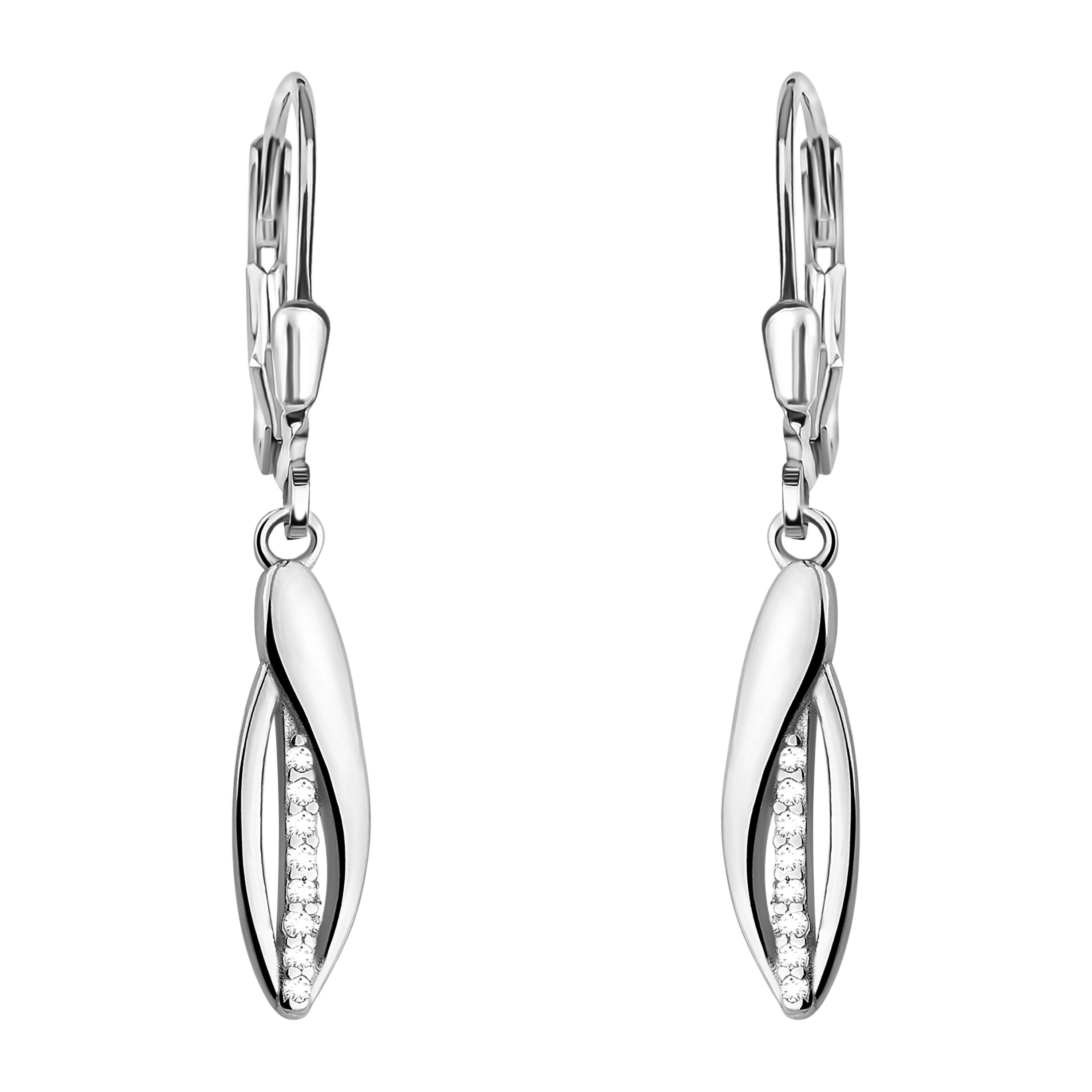 Sofia Milani Paar Ohrhänger Oval, 925 günstig online kaufen