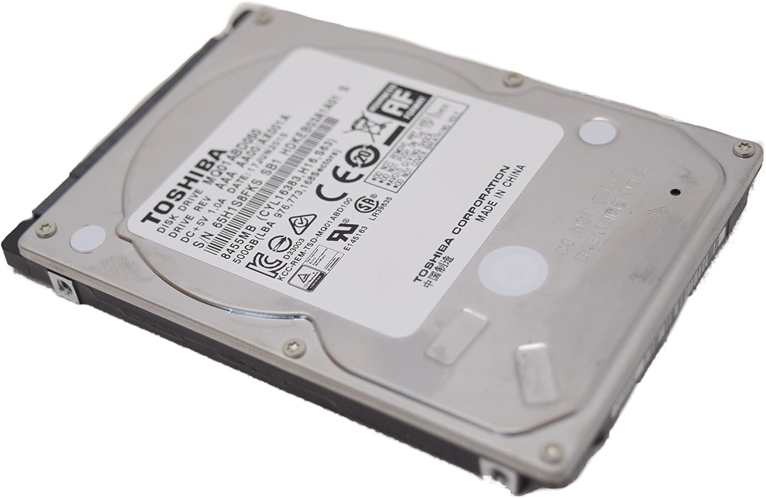 Toshiba 500GB HDD MQ01ABD050 2,5 Zoll SATA 5400RPM 8MB Cache interne HDD-Server-Festplatte