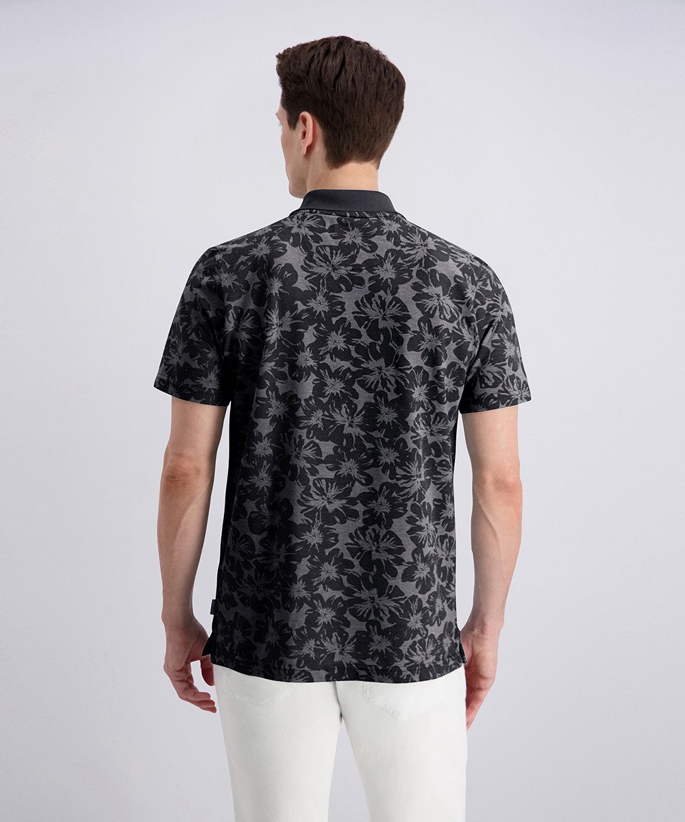 Pierre Cardin Poloshirt Polo piqué alloverprint mit floralem Allover-Print, Piqué