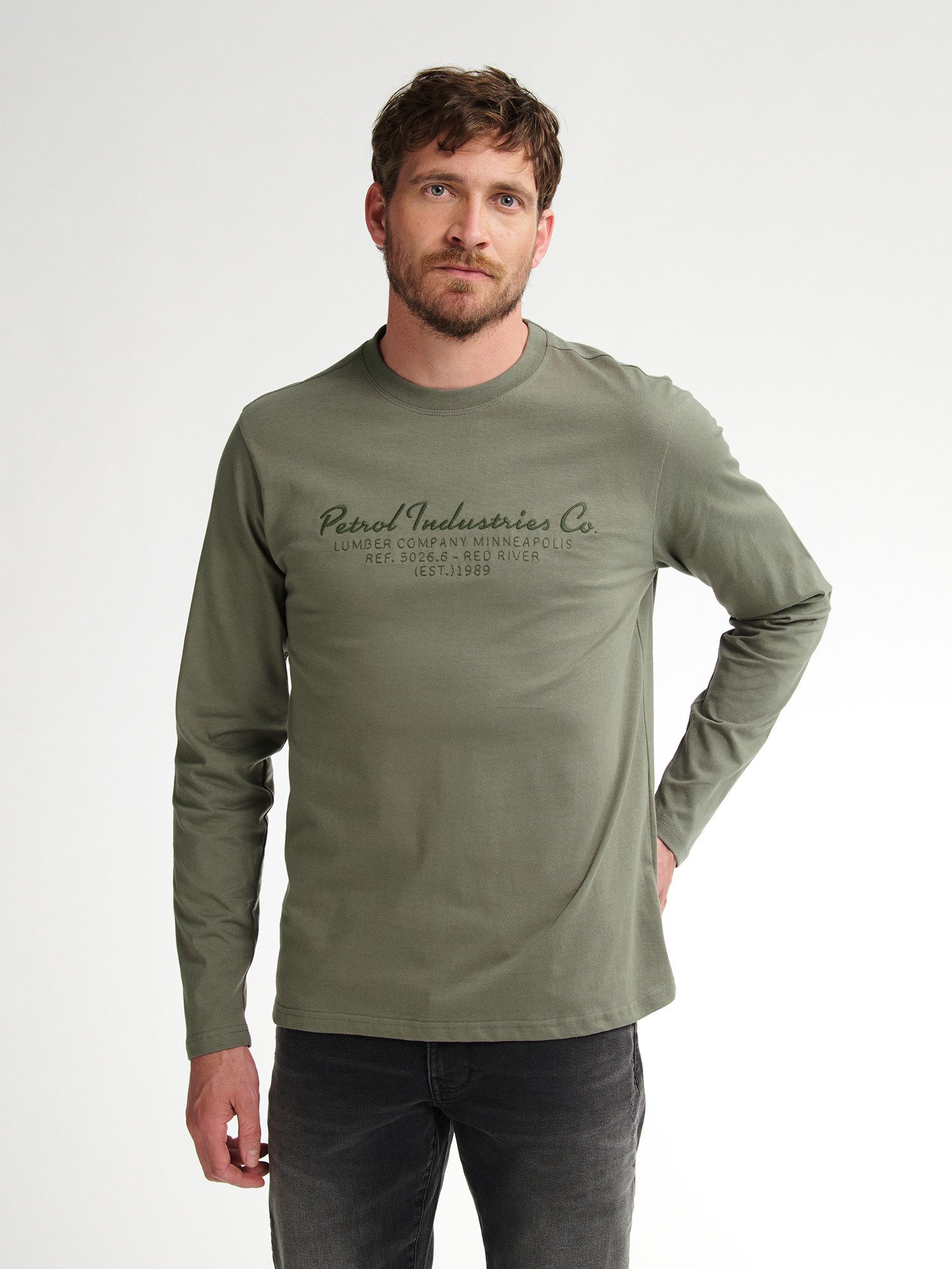 Petrol Industries Langarmshirt Baumwollqualität günstig online kaufen