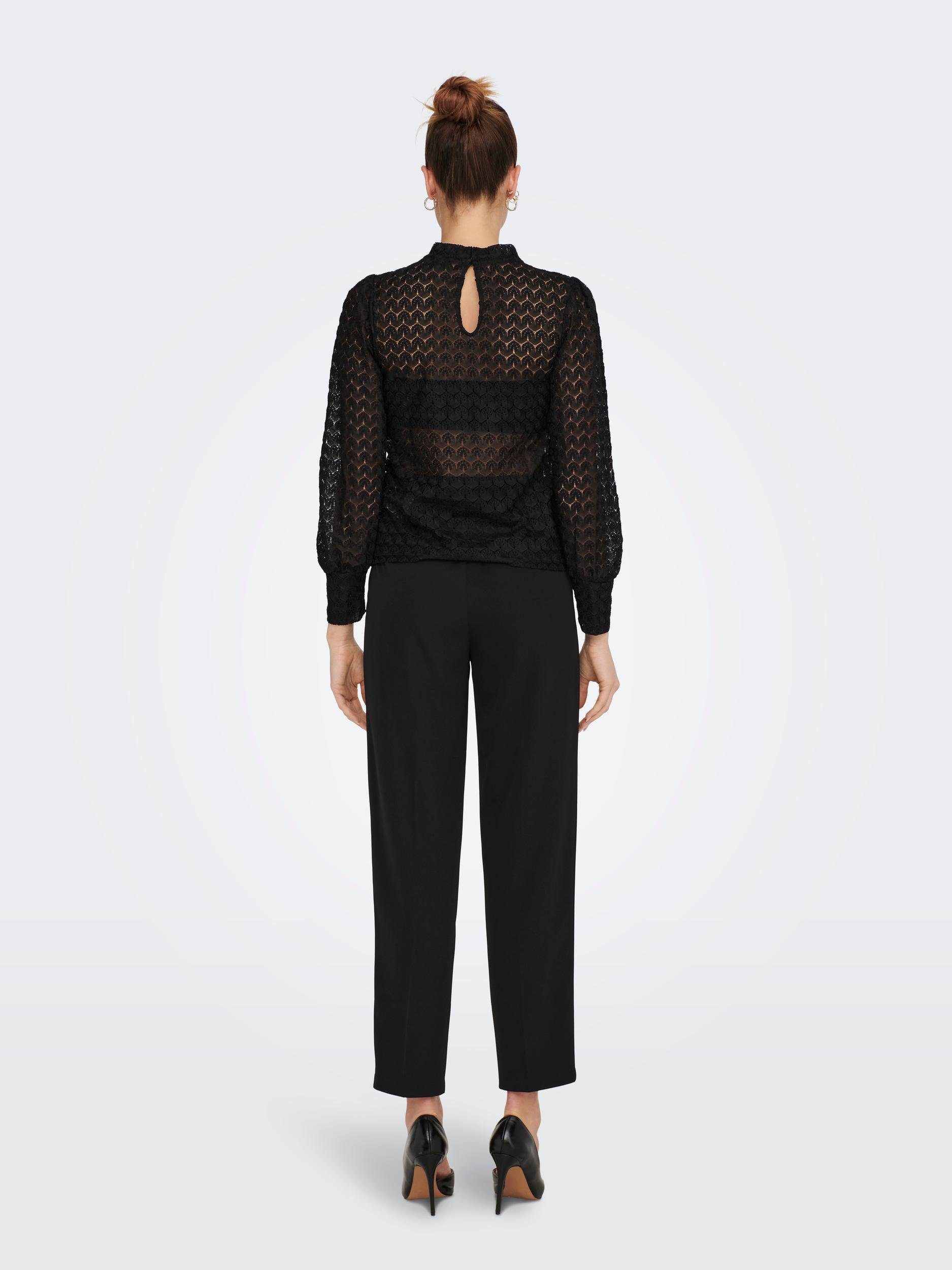 JDY Spitzenshirt JDYAVERY L/S LACE TOP JRS NOOS