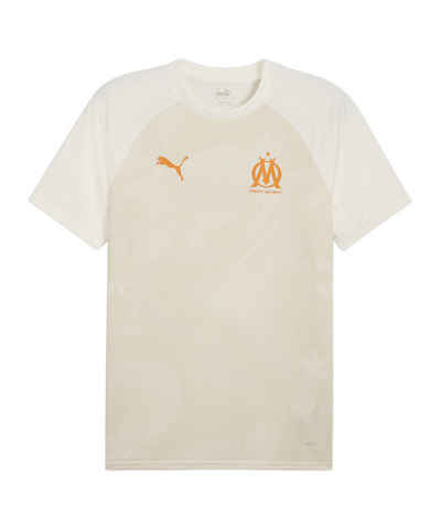 PUMA T-Shirt Olympique Marseille Prematch Shirt 2023/2024 Beige default