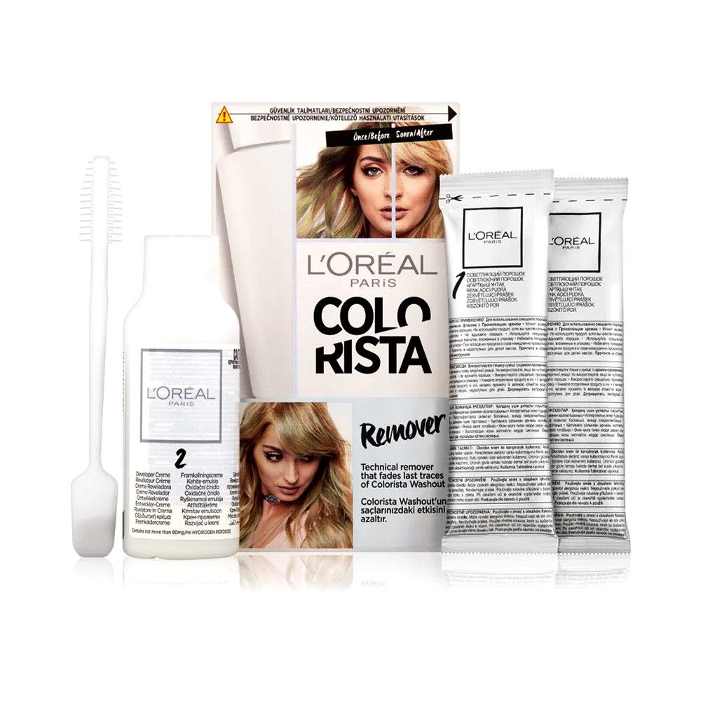 L'ORÉAL PARIS Haarfarben-Entferner Colorista Remover Kit Entfärber für das Haar (2 x 15 g + 60 ml), 1-tlg.