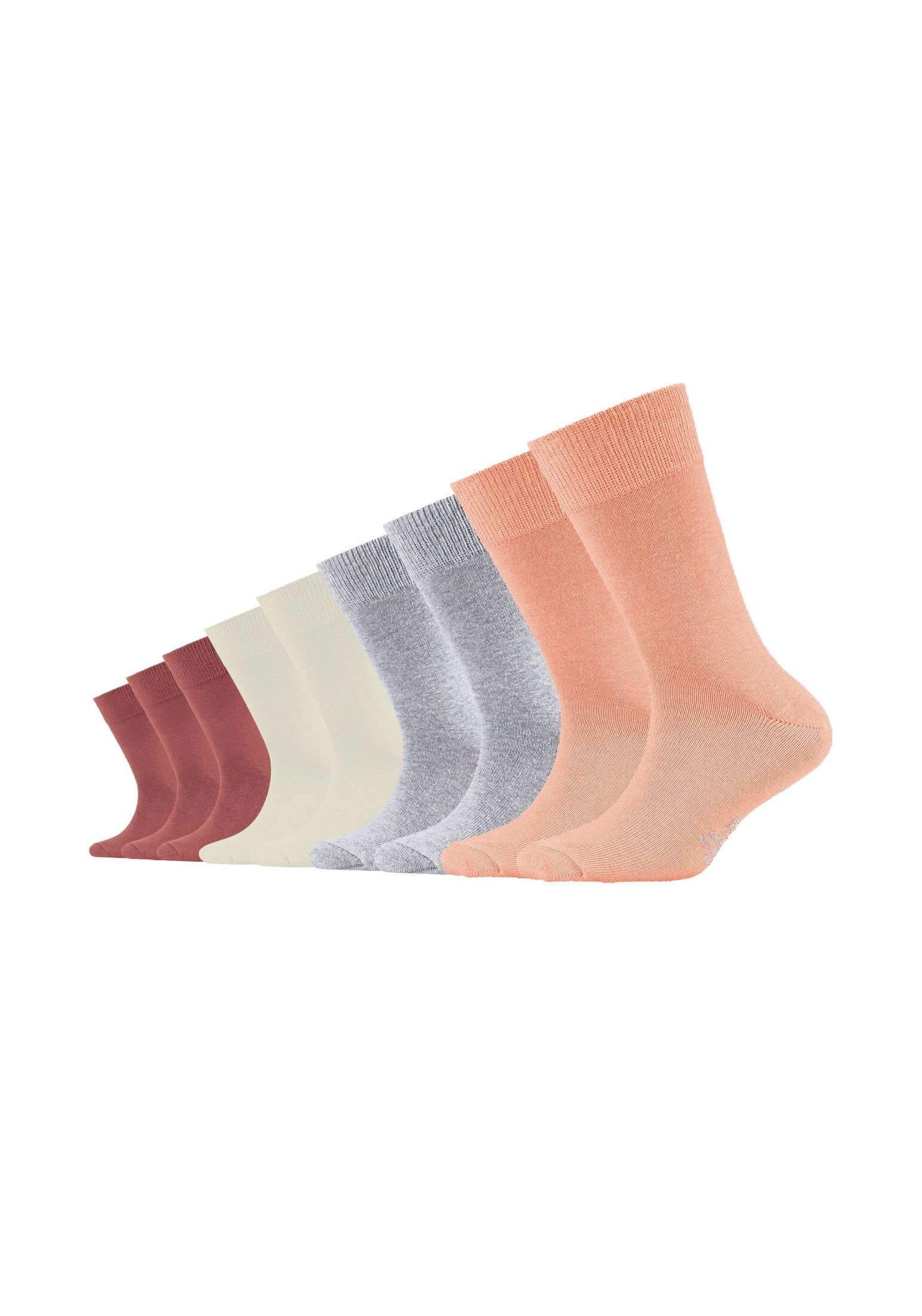 s.Oliver Socken Socken Kinder Strümpfe mit weichem Bund Baumwolle Pflegeleicht peach nectar | Lange Socken
