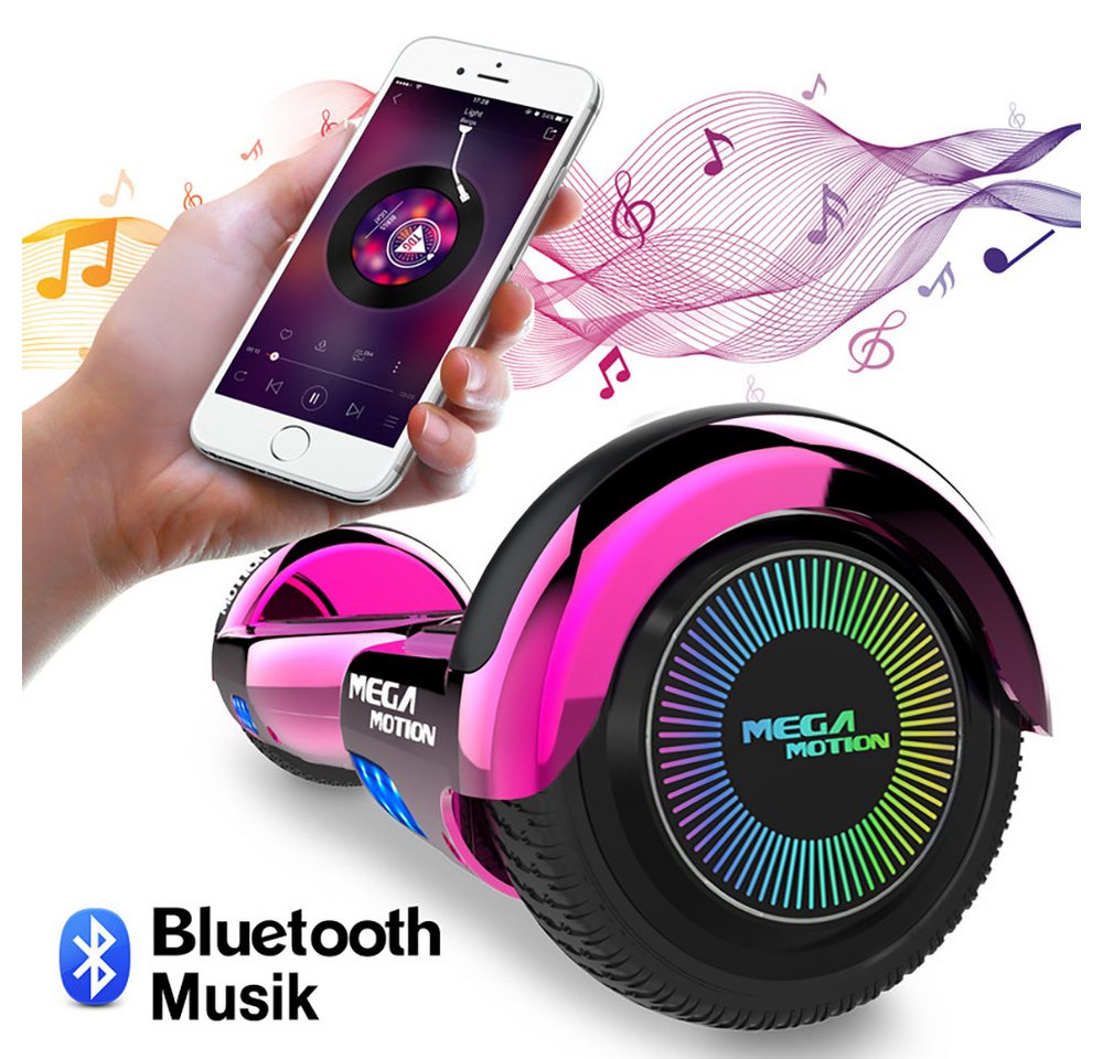Thumbnail - Mega Motion Balance Scooter A03 6.5" Hoverboards für Kinder/ Erwachsene, 15,00 km/h, Balanceboard mit Bluetooth und LED-...