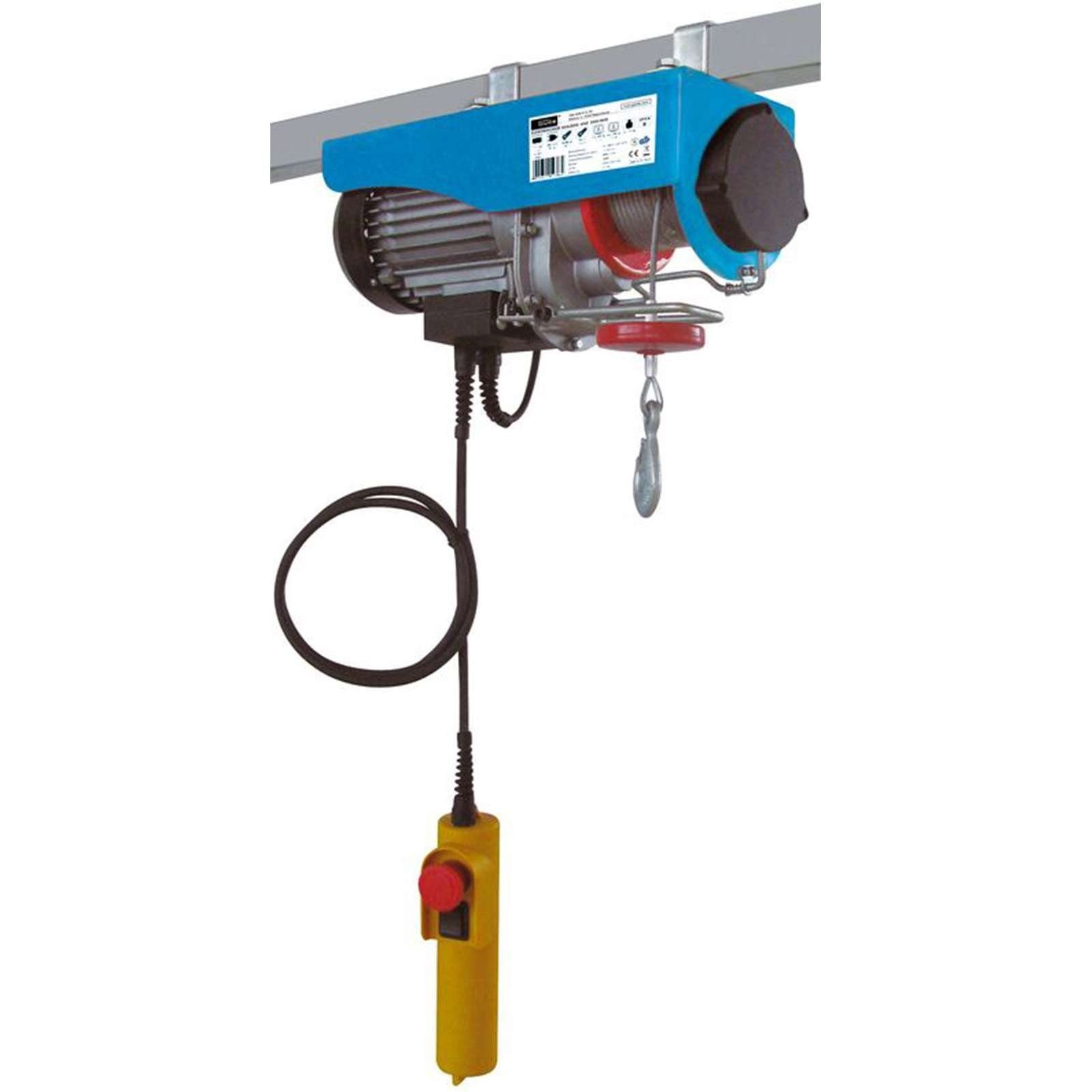 Güde Seilzug Elektro-Seilzug GSZ 100/200, (Stück, 1 St., Einzeln), elektrisch, Notausschalter, 450 W Motorleistung