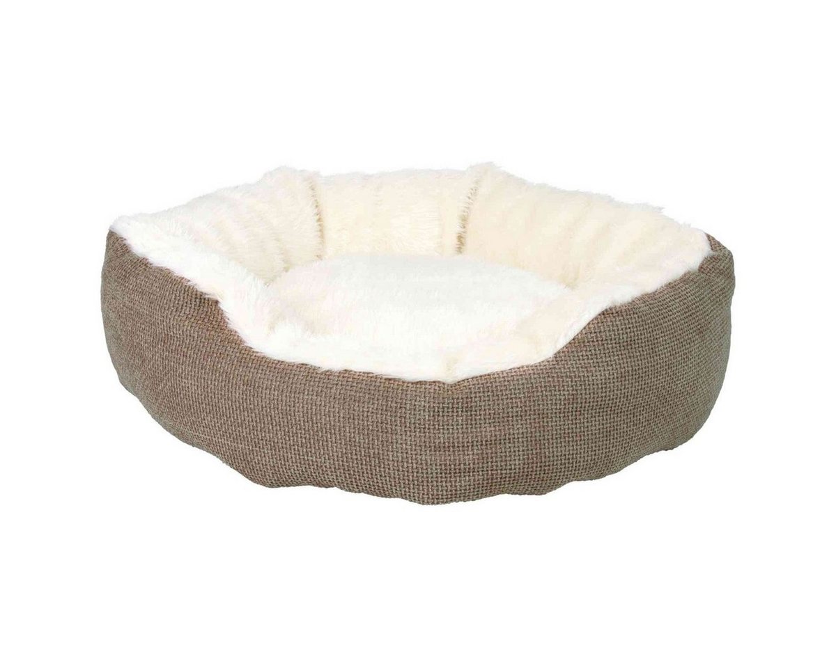 Thumbnail - TRIXIE Tierbett Kuschelbett Yuma braun/wollweiß für Hunde