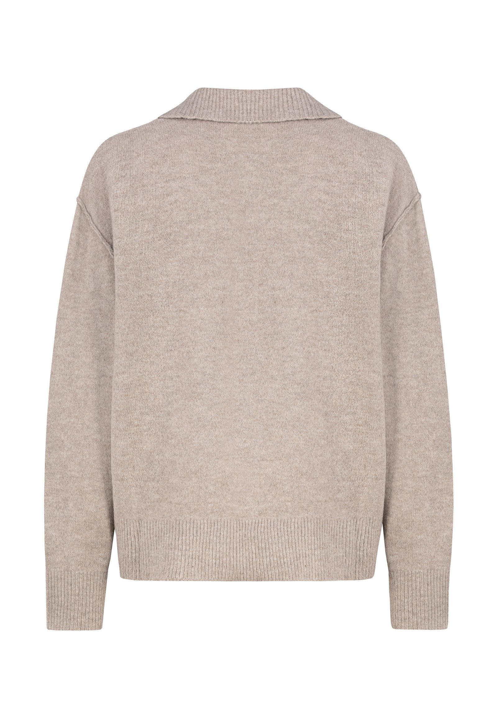 SUBLEVEL Strickpullover Damenpullover mit Polokragen Überschnittene Schulte günstig online kaufen