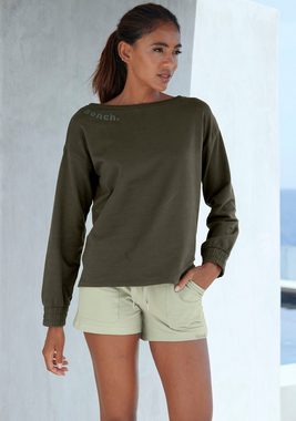 Bench. Loungewear Sweatshirt mit gerafften Ärmelbündchen, Loungeanzug