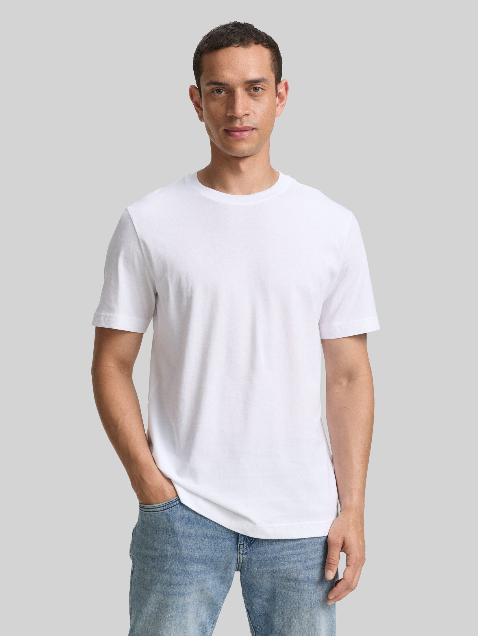TOM TAILOR T-Shirt T-Shirt (im 2er Pack) T-Shirts aus Baumwolle im 2er-Pack