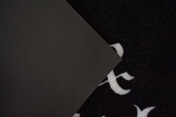 Fußmatte Black & Metal Türmatte 60x40 cm, Mr. Ghorbani, Rechteckig, Höhe: 3 mm