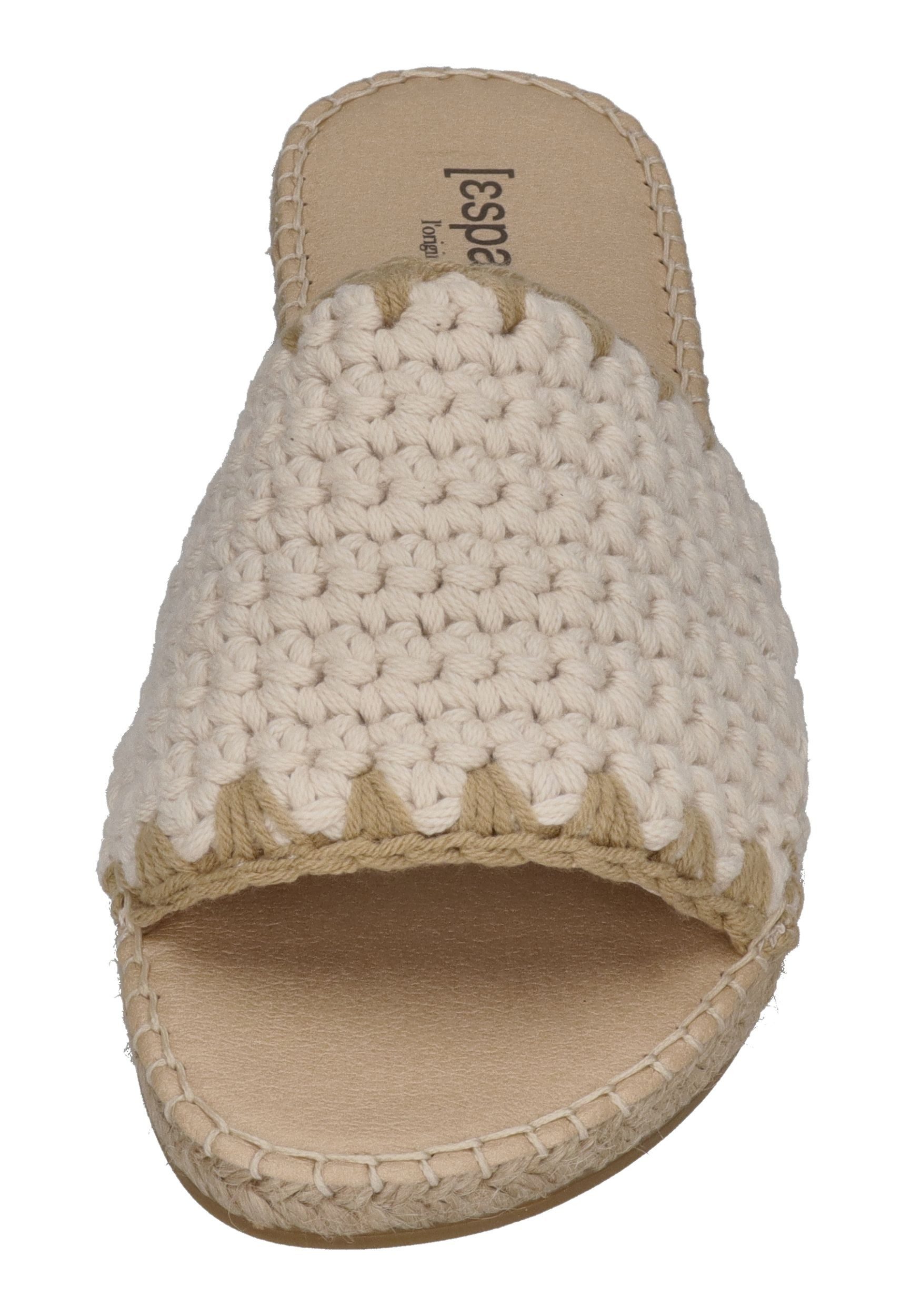 espadrij l´originale PLAGE CHROCHET Pantolette nature