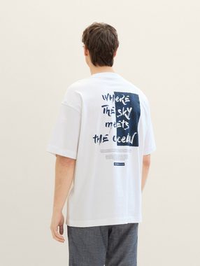 TOM TAILOR Denim T-Shirt Oversized T-Shirt mit Print