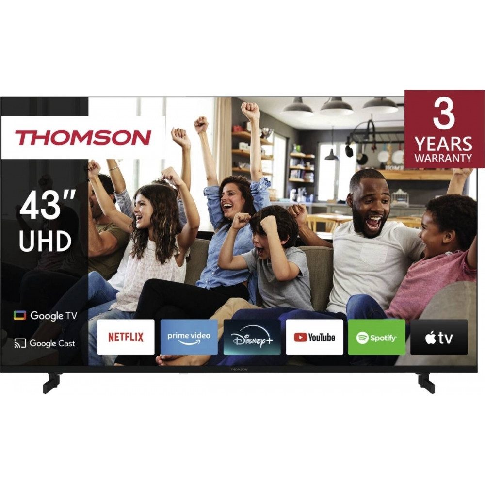 Thomson 43UG4S14 LCD-LED Fernseher (43 Zoll, 4K Ultra HD, Ja, mit Google TV, Brillantes Fernseherlebnis)